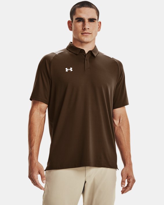 Men's UA Iso-Chill Polo, Brown, pdpMainDesktop image number 0